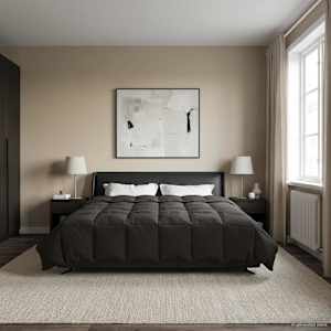 Polna celoletna prevleka Antracit 220 x 260 cm Mikrovlakna