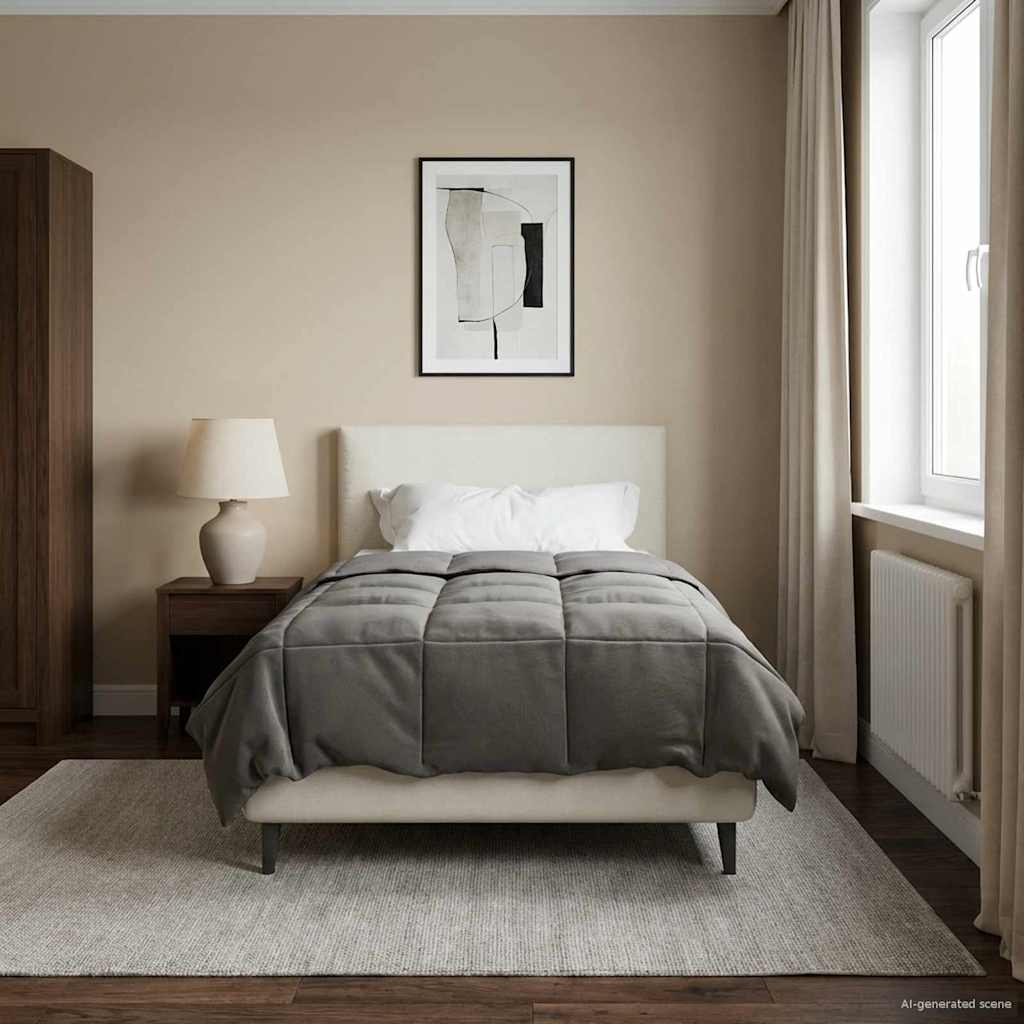 Κουβέρτα ολόκληρου του χρόνου Ανοιχτό γκρι 135 x 200 cm