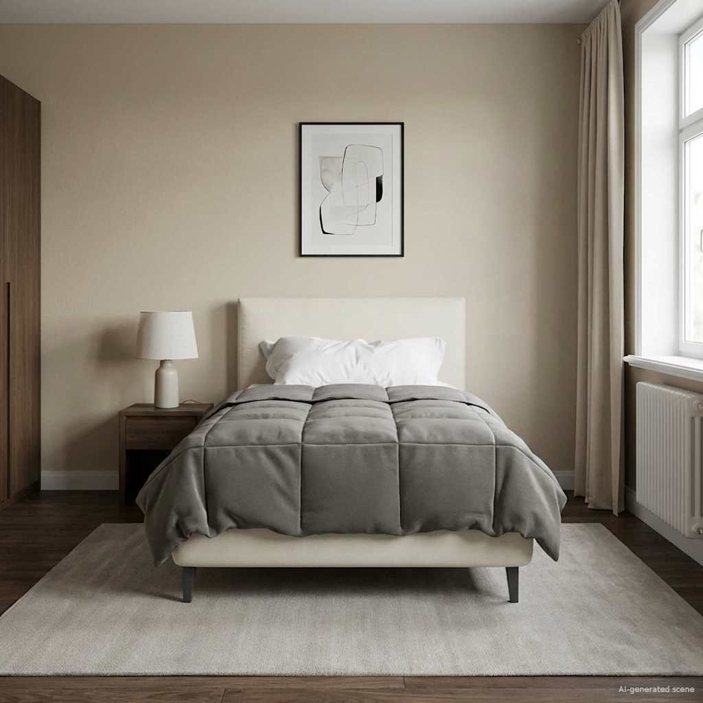 Κουβέρτα ολόκληρου του χρόνου Ανοιχτό γκρι 140 x 200 cm