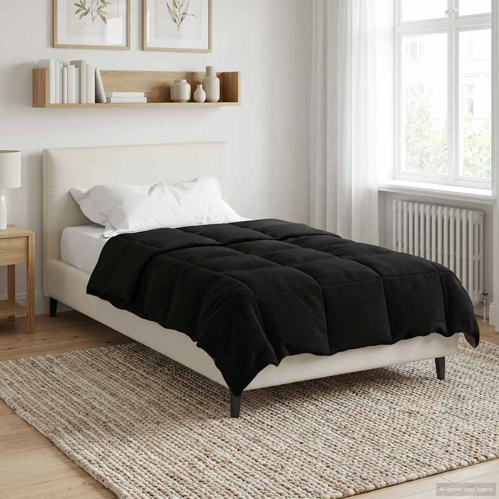 Vol jaar dekbed Gekwilt Zwart 155 x 220 cm Microfiber image 4