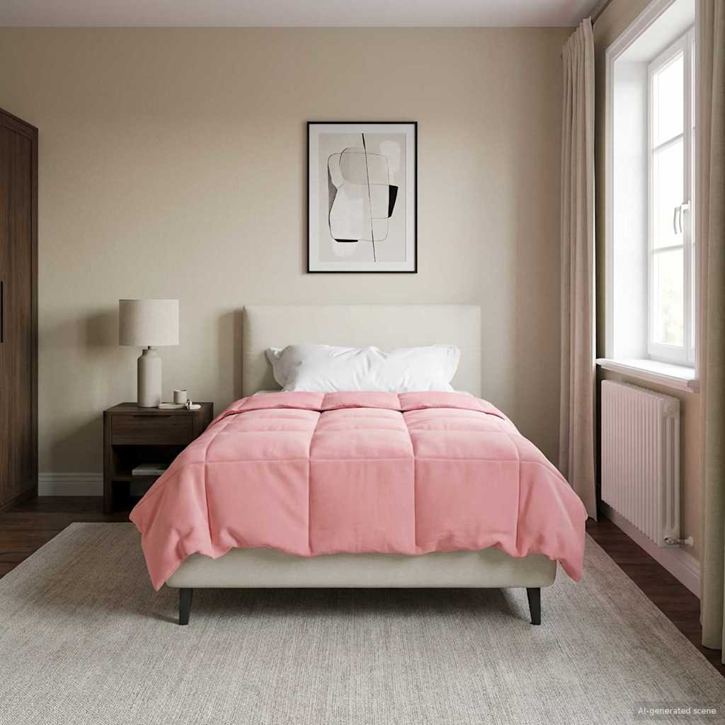 Vol jaar dekbed Gekwilt Roze 140 x 220 cm Microfiber image 4