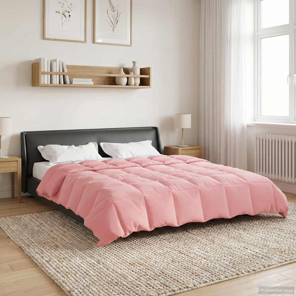 Vol jaar dekbed Gekwilt Roze 220 x 240 cm Microfiber image 4