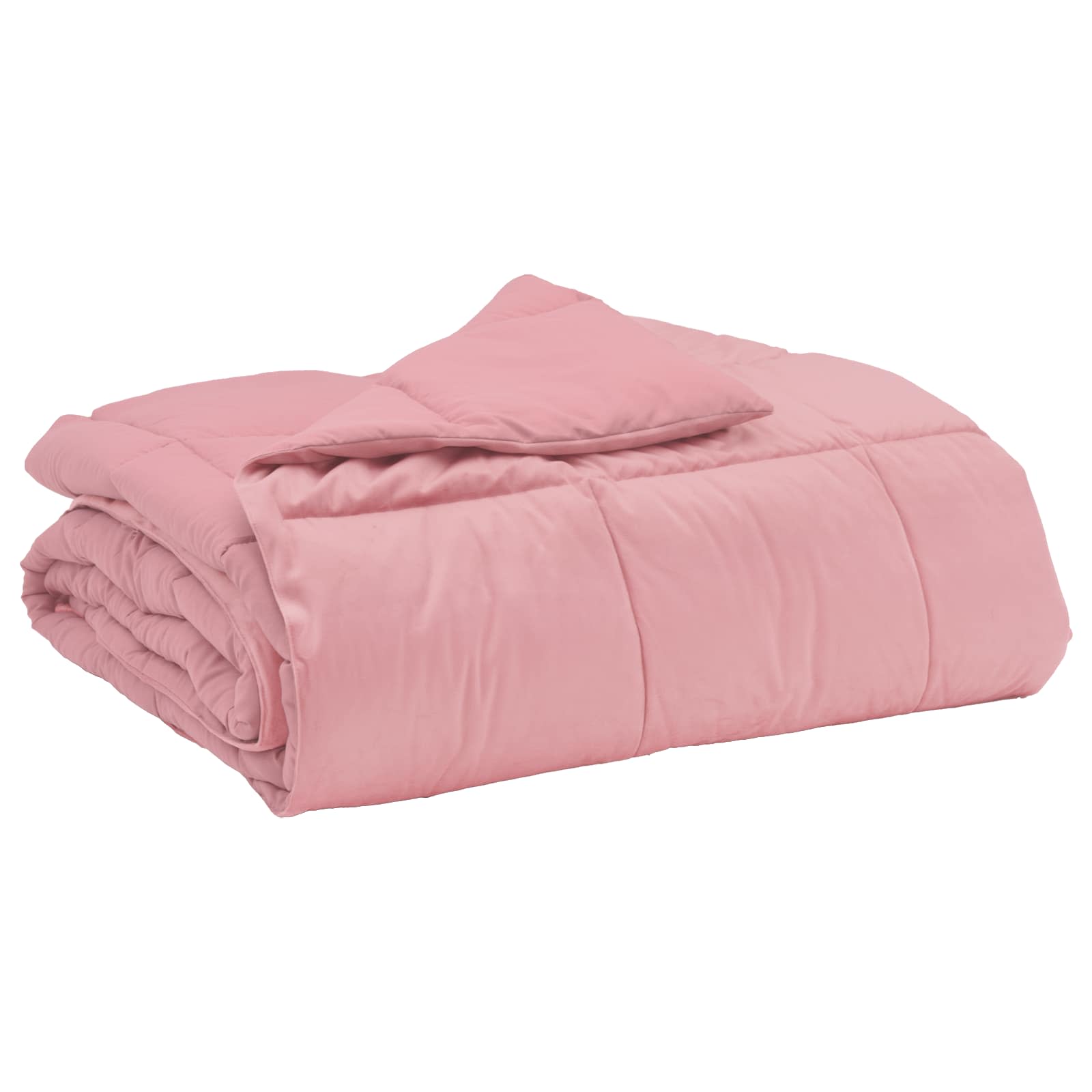 vidaXL Täispika aasta tekk Rapistatud Roosa 220 x 260 cm Mikrokiud-image-42026035