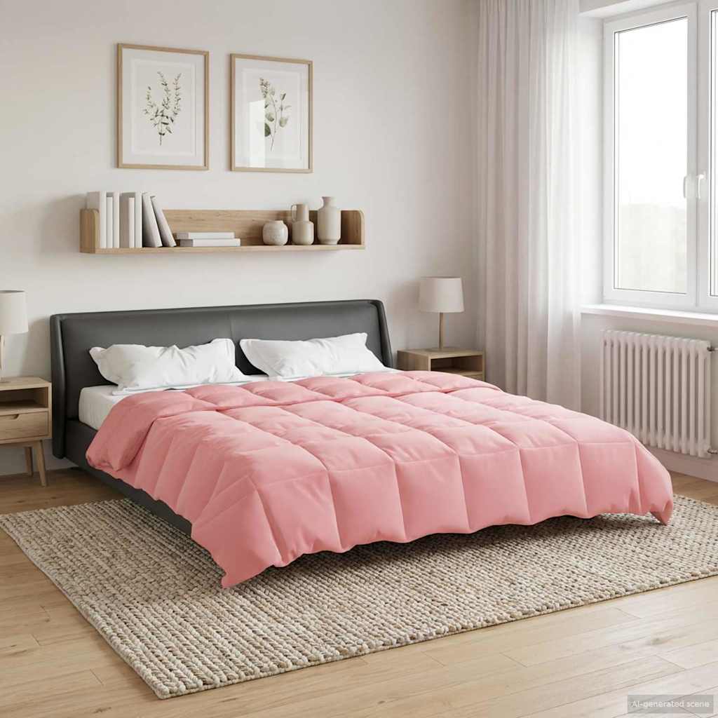 Vol jaar dekbed Gekwilt Roze 240 x 260 cm Microfiber image 4