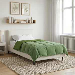 Polna celoletna prevleka Zelena 155 x 200 cm Mikrovlakna