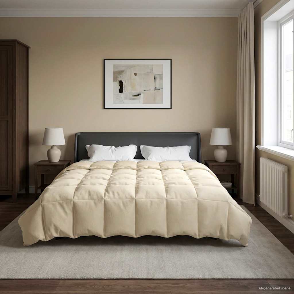 vidaXL Helårs dyne 200 x 220 cm 4 årstider Mikrofiber (100% polyester)