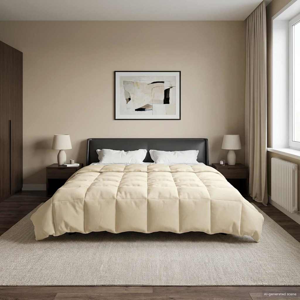 vidaXL Helårs dyne 220 x 240 cm 4 årstider Mikrofiber (100% polyester)