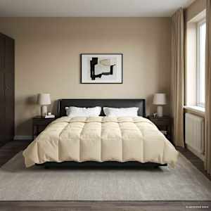 Polna celoletna prevleka krema 220 x 260 cm Mikrovlakna