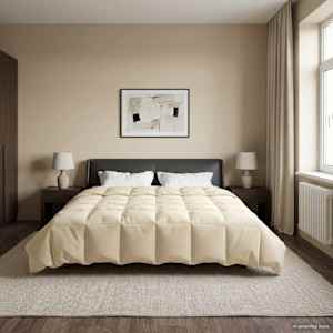 Polna celoletna prevleka krema 240 x 260 cm Mikrovlakna