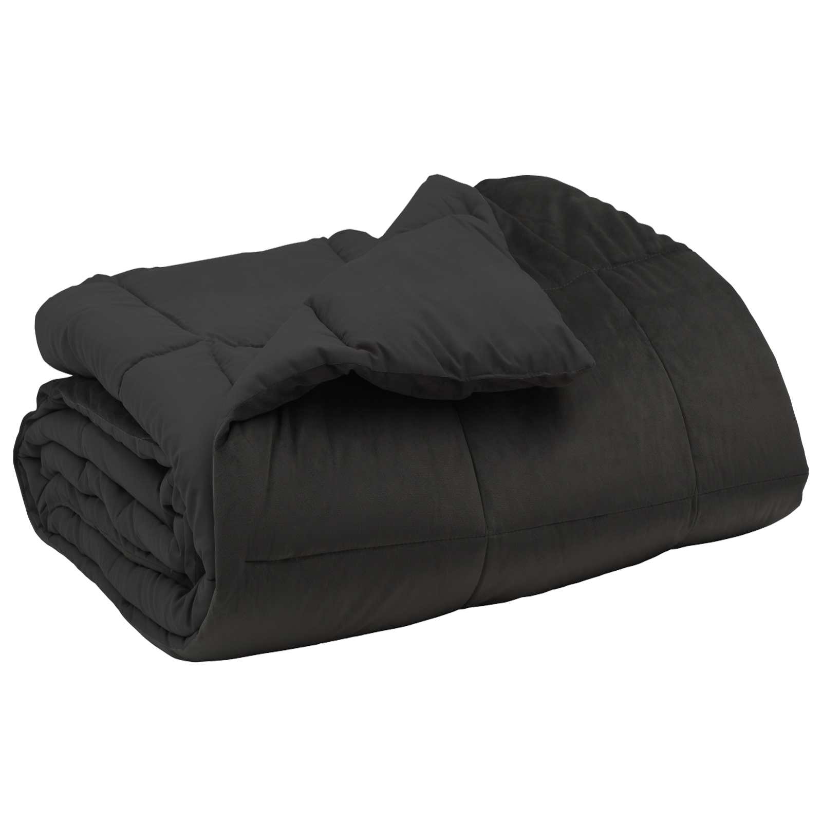 Winter Dekbed Gekwilt Antraciet 240 x 260 cm Microfiber image 2