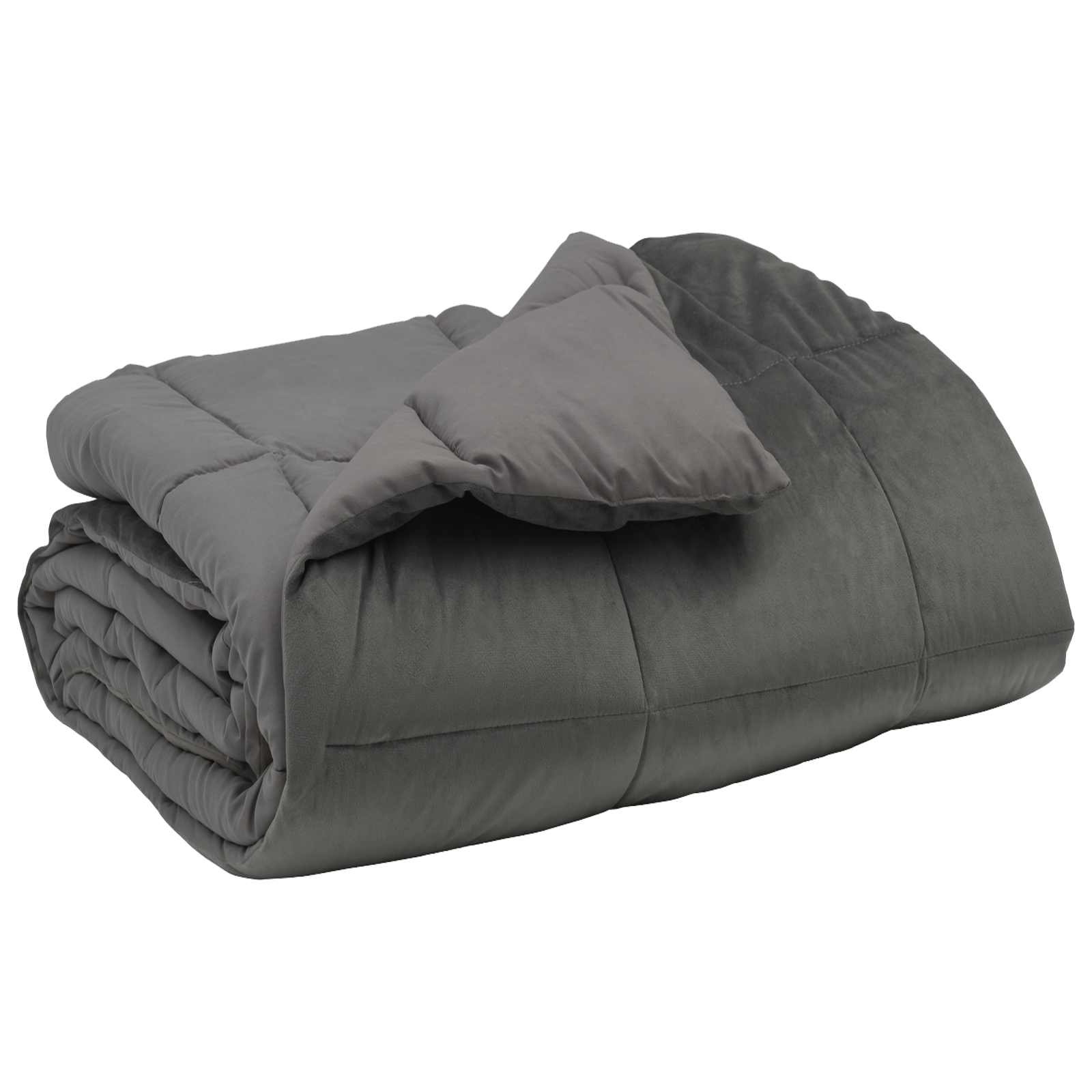 Winter Dekbed Gekwilt Lichtgrijs 220 x 260 cm Microfiber image 2