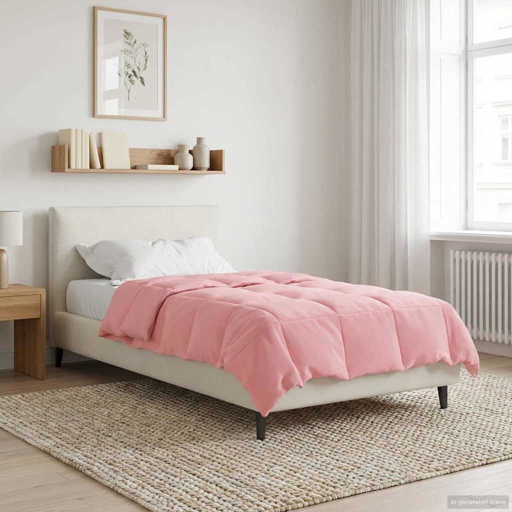 Winter Dekbed Gekwilt Roze 155 x 200 cm Microfiber image 4