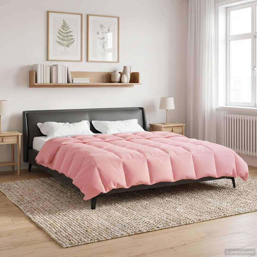 Winter Dekbed Gekwilt Roze 200 x 220 cm Microfiber image 4