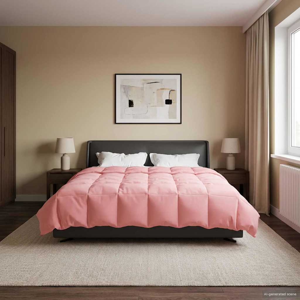 Winter Dekbed Gekwilt Roze 220 x 260 cm Microfiber image 1