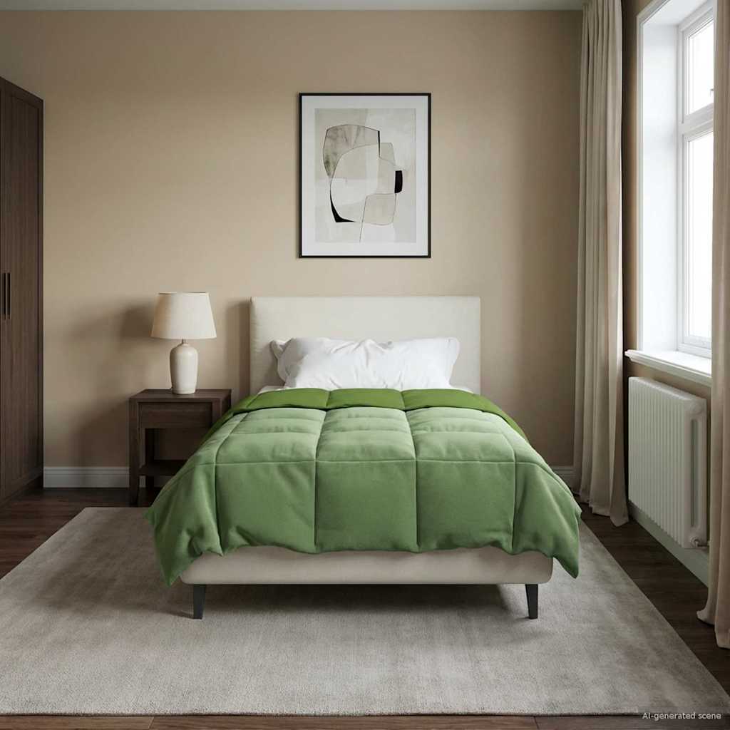 Χειμερινό Παπλωματοθήκη Πράσινο 135 x 200 cm Μικροΐνες