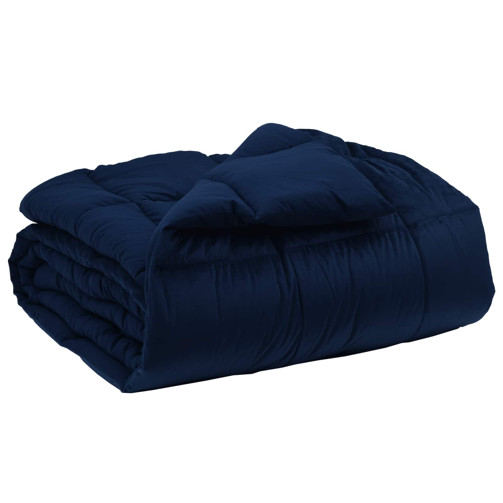 VidaXL Winter Duvet Gekwilt Donkerblauw 200 X 220 Cm Microvezel