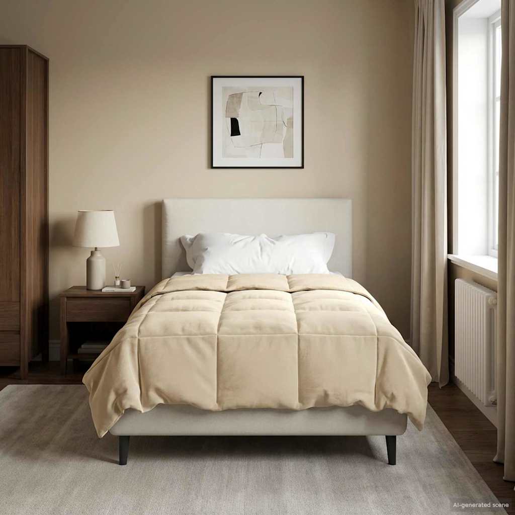 Winter Dekbed Gekwilt Crème 155 x 200 cm Microfiber image 4