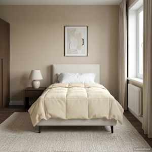 Zimska posteljnina Šonerisan krema 135 x 220 cm Mikrovlakna