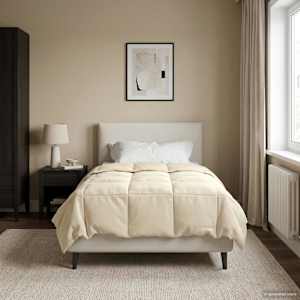 Zimska posteljnina Šonerisan krema 140 x 220 cm Mikrovlakna