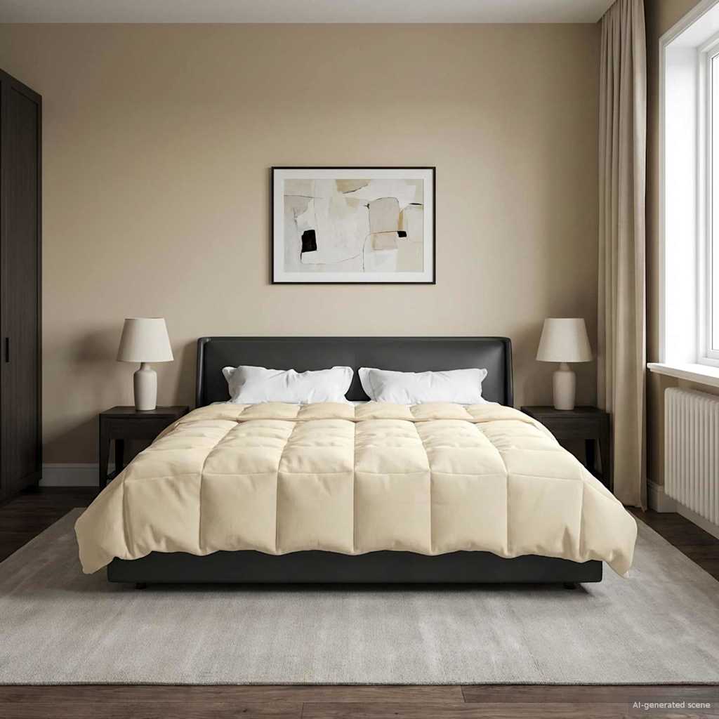 Winter Dekbed Gekwilt Crème 220 x 260 cm Microfiber image 1