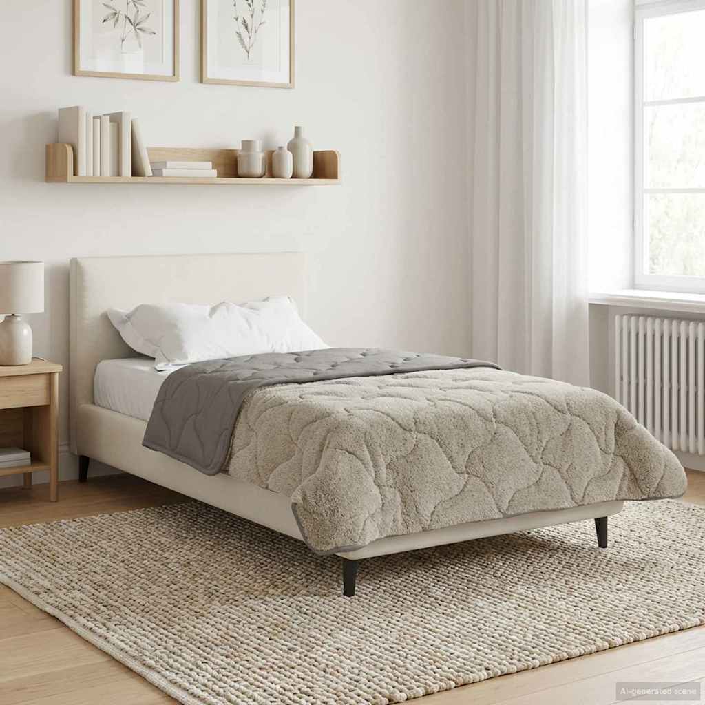 Zomer Dekbed Gekwilt Lichtgrijs 140 x 220 cm image 4