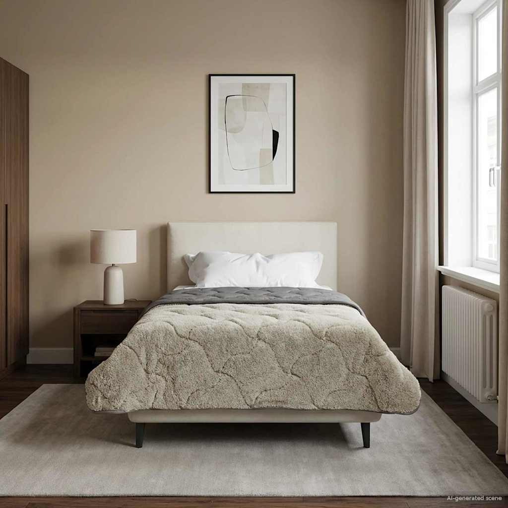 Zomer Dekbed Gekwilt Lichtgrijs 140 x 220 cm image 1