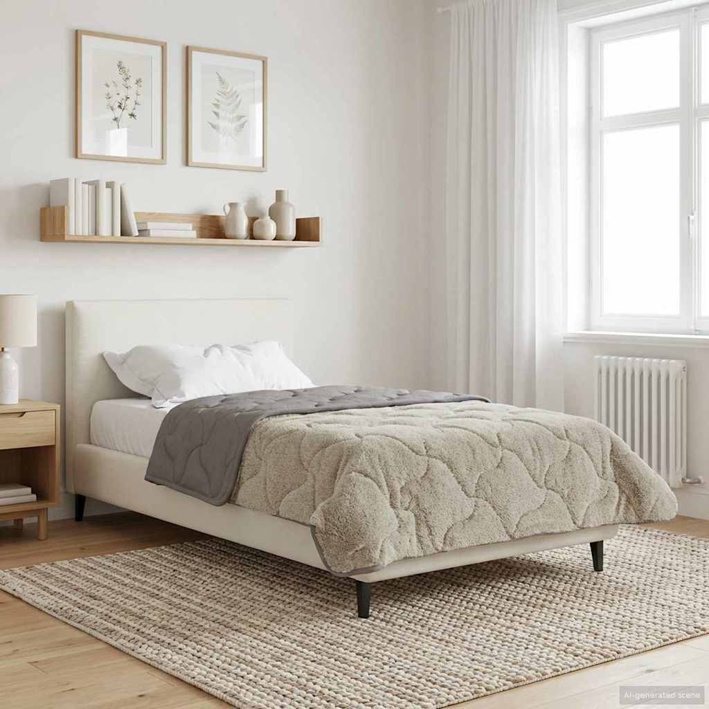 Zomer Dekbed Gekwilt Lichtgrijs 135 x 200 cm image 4