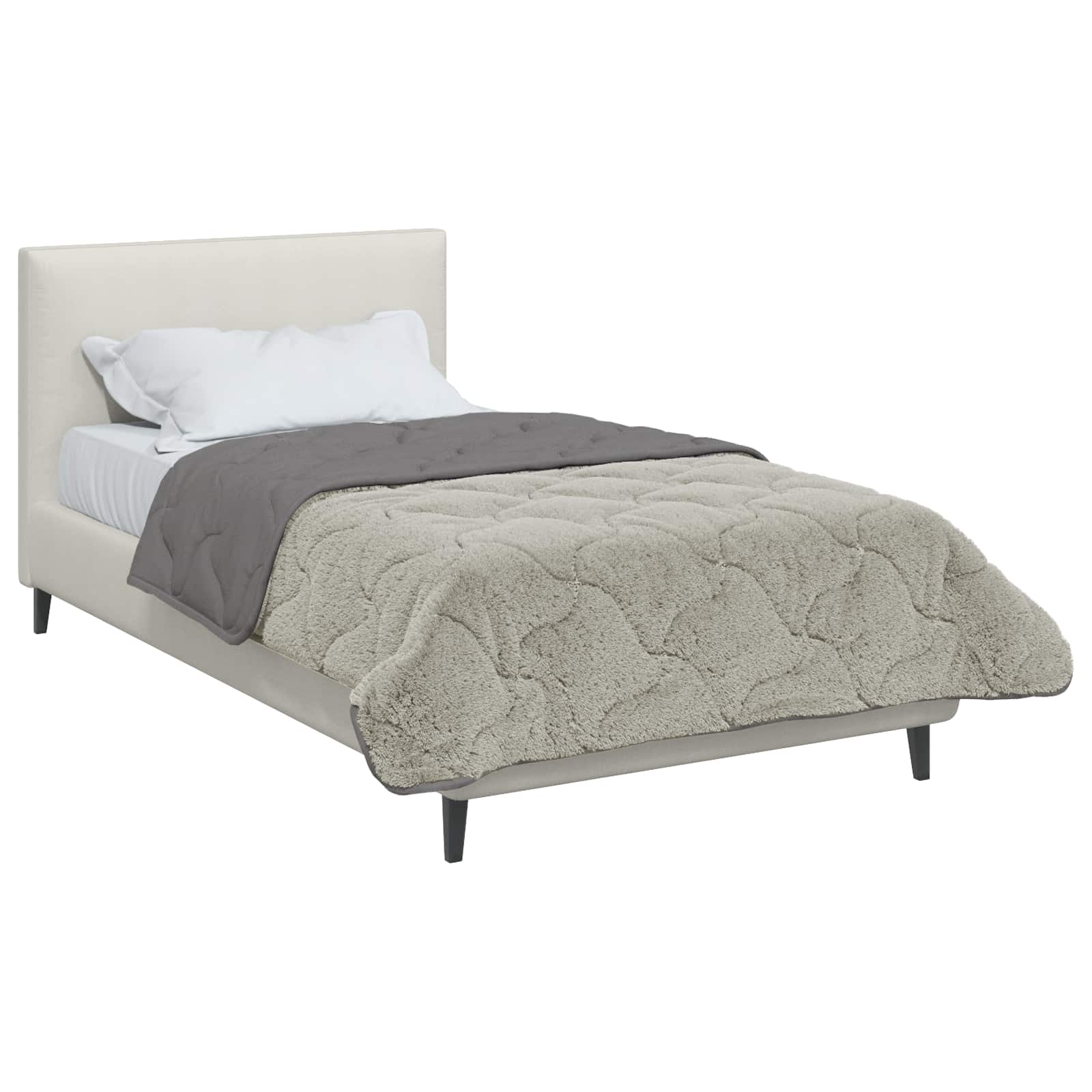 Zomer Dekbed Gekwilt Lichtgrijs 140 x 220 cm image 3