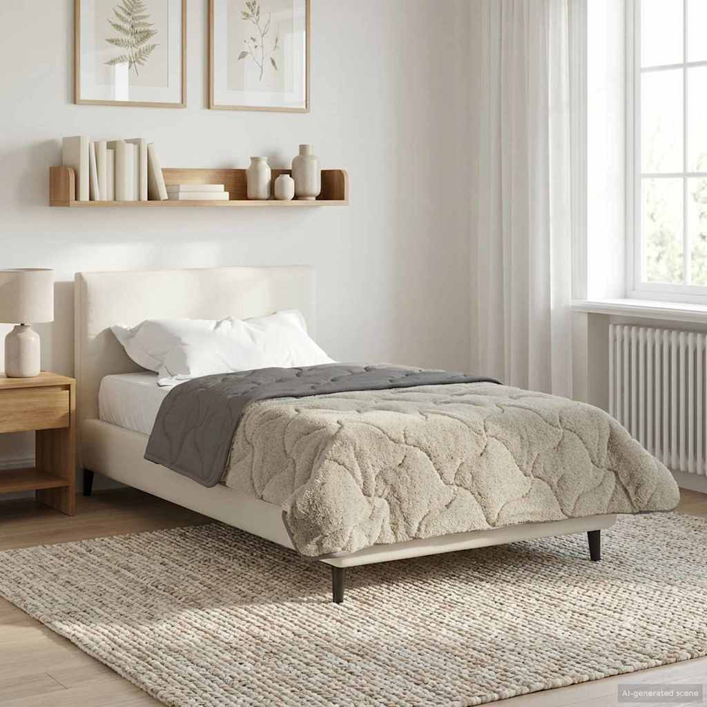 Zomer Dekbed Gekwilt Lichtgrijs 155 x 220 cm image 4