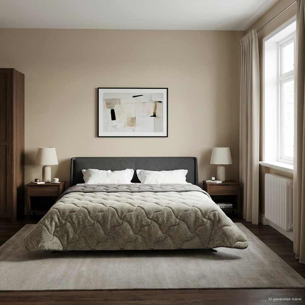 Zomer Dekbed Gekwilt Lichtgrijs 200 x 220 cm image 1