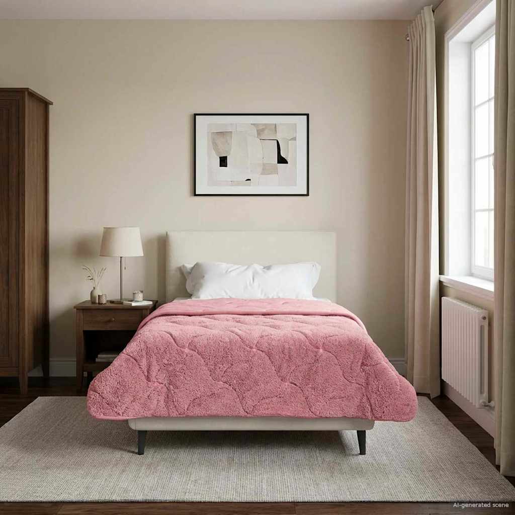 vidaXL Sommer dyne 155 x 220 cm Sommer Lyserød Åndbar