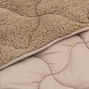 Letní přikrývka Taupe 200 x 200 cm Mikrovlákno a teddy fleece - obrázek 5
