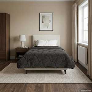 Polna celoletna prevleka Šonerisan Antracit 135 x 200 cm