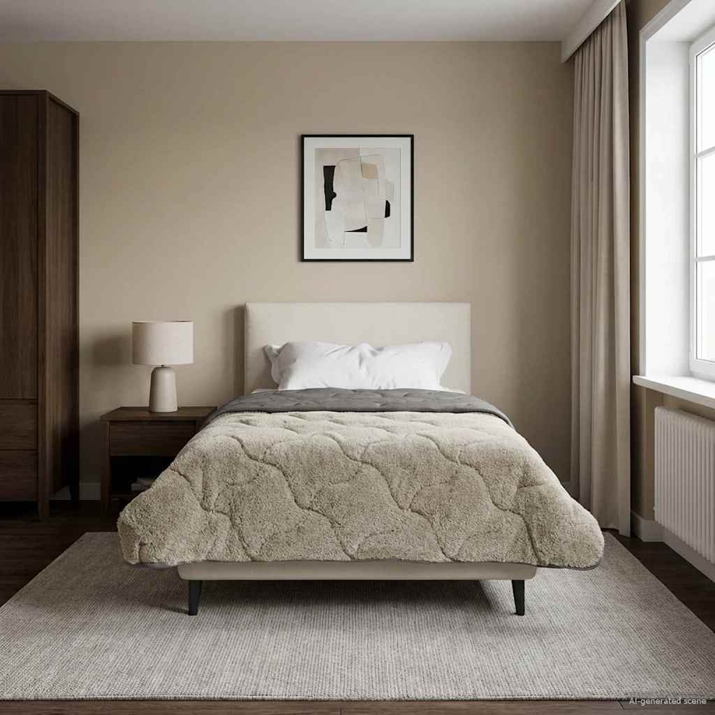 Vol jaar dekbed Gekwilt Lichtgrijs 135 x 200 cm image 4