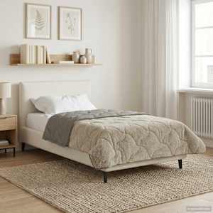 Polna celoletna prevleka Šonerisan Svetlo siva 135 x 200 cm