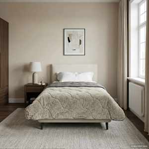 Polna celoletna prevleka Šonerisan Svetlo siva 155 x 200 cm