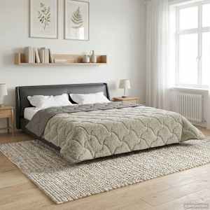 Polna celoletna prevleka Šonerisan Svetlo siva 200 x 200 cm