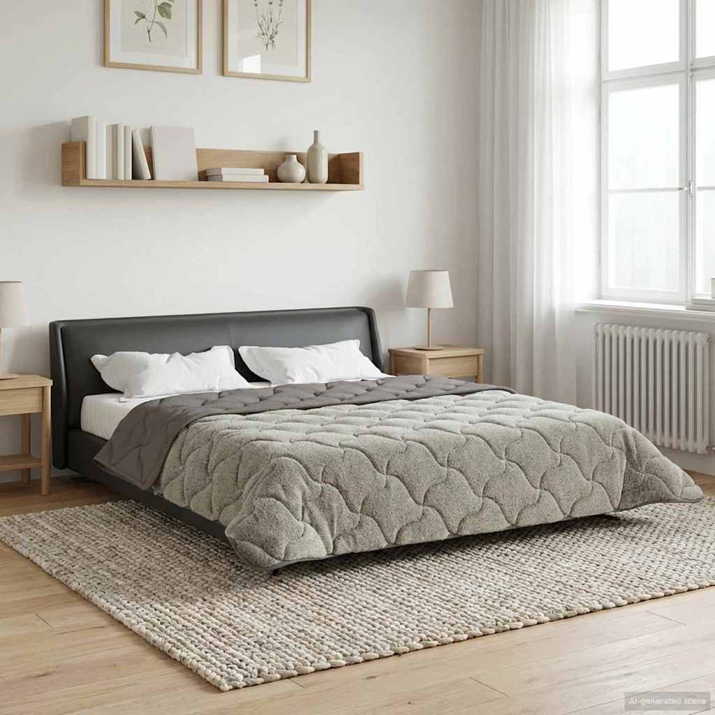 Vol jaar dekbed Gekwilt Lichtgrijs 240 x 260 cm image 4