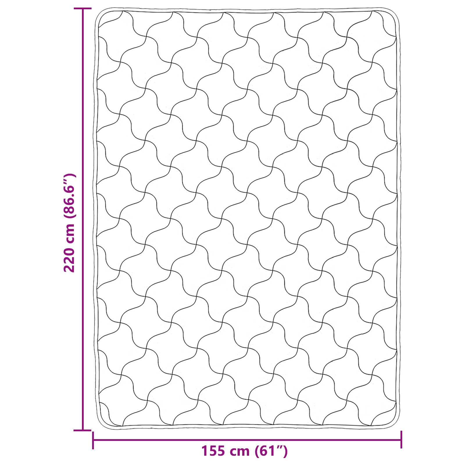 Vol jaar dekbed Zwart 155 x 220 cm Microfiber en Teddy fleece image 10