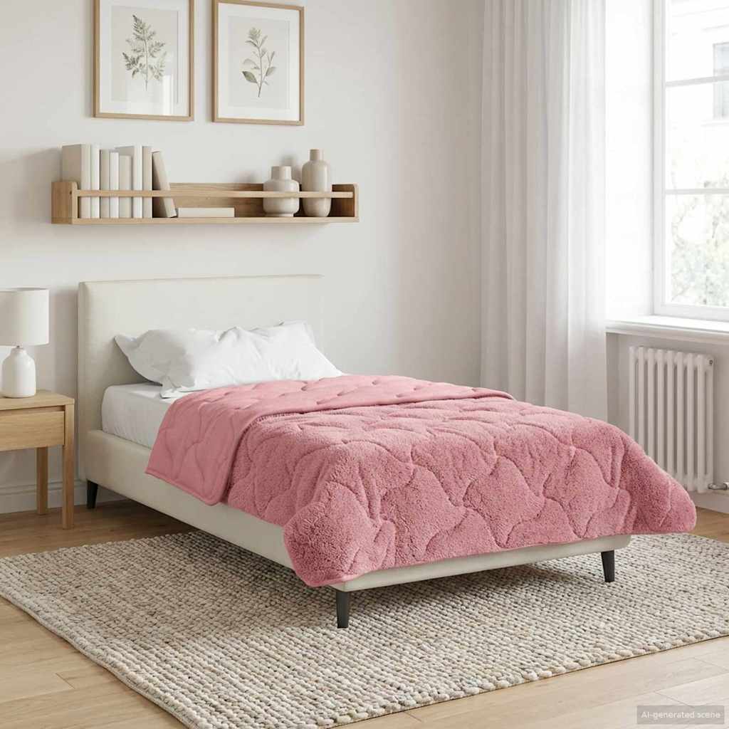 Vol jaar dekbed Roze 140 x 220 cm Microfiber en Teddy fleece image 4