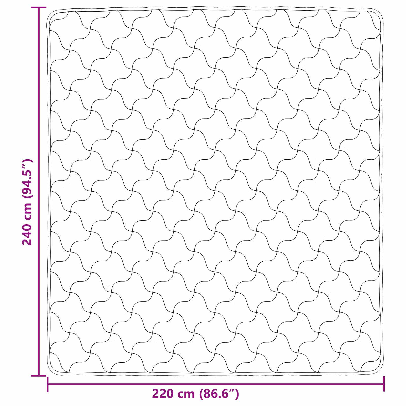 Vol jaar dekbed Crème 220 x 240 cm Microfiber en Teddy fleece image 10