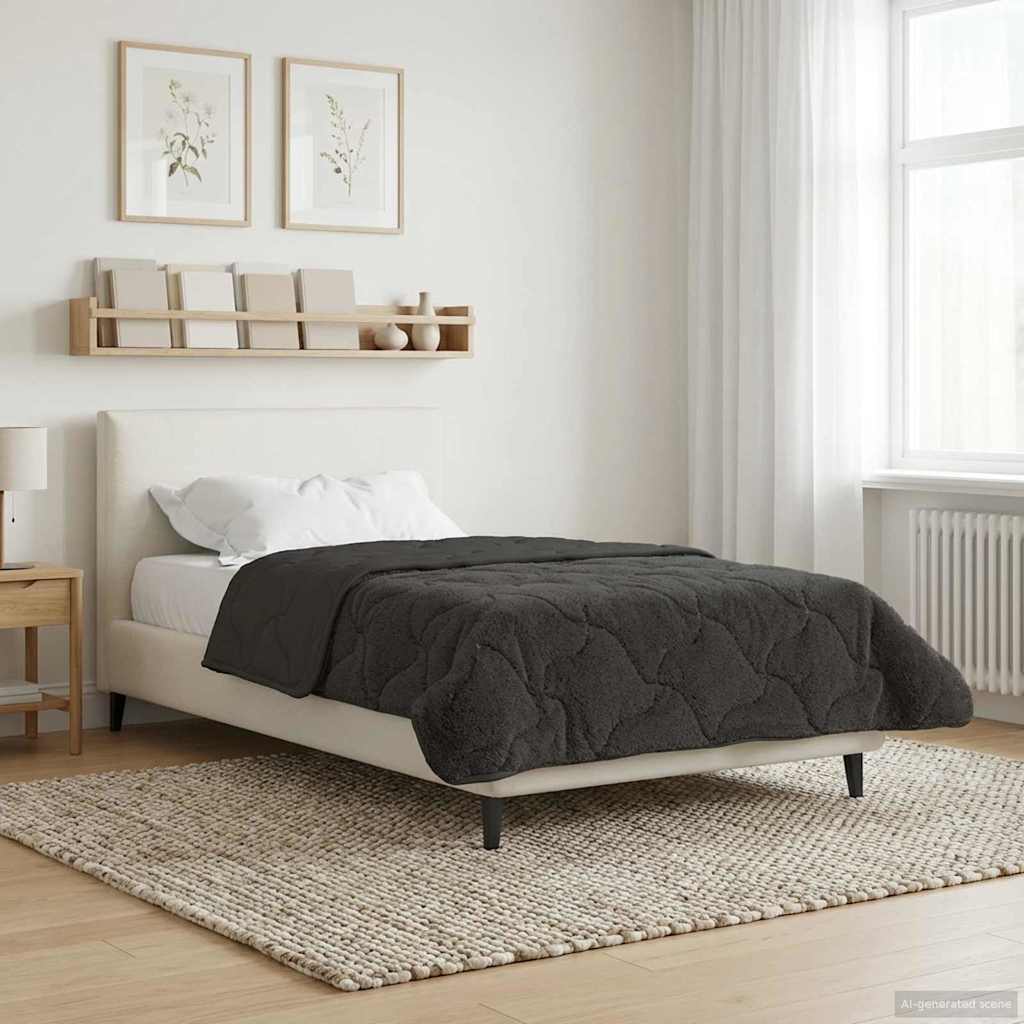 Winter Dekbed Gekwilt Antraciet 140 x 220 cm image 4