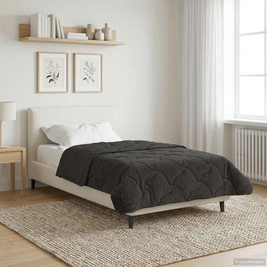 Winter Dekbed Gekwilt Antraciet 155 x 200 cm image 4