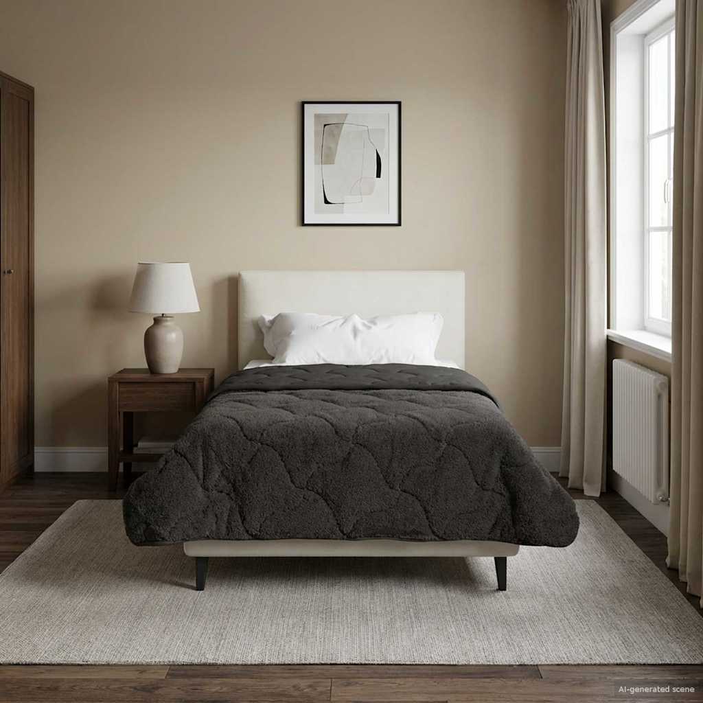 vidaXL Duvet de iarnă Patos Antracit 155 x 200 cm