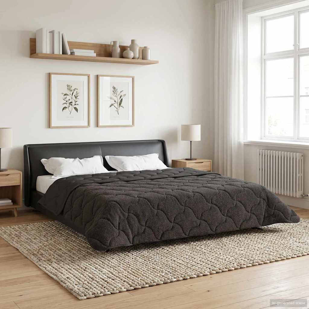 vidaXL Duvet de iarnă Patos Antracit 200 x 200 cm