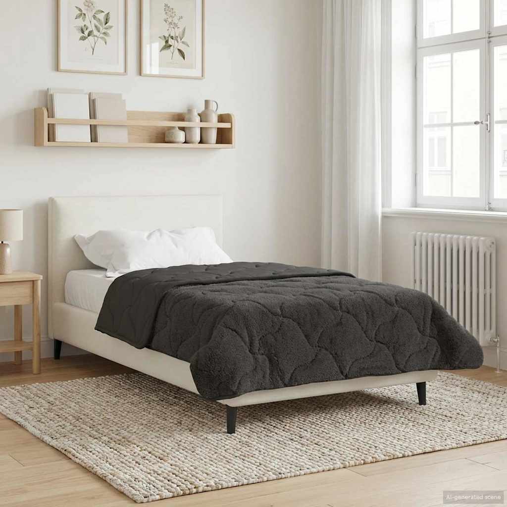 Winter Dekbed Gekwilt Antraciet 140 x 220 cm image 4