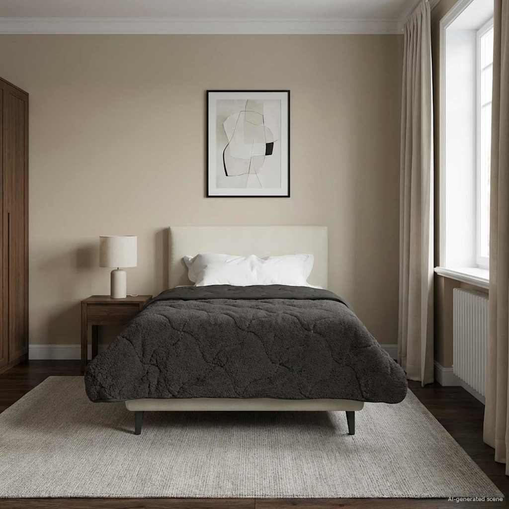 Winter Dekbed Gekwilt Antraciet 140 x 220 cm image 1