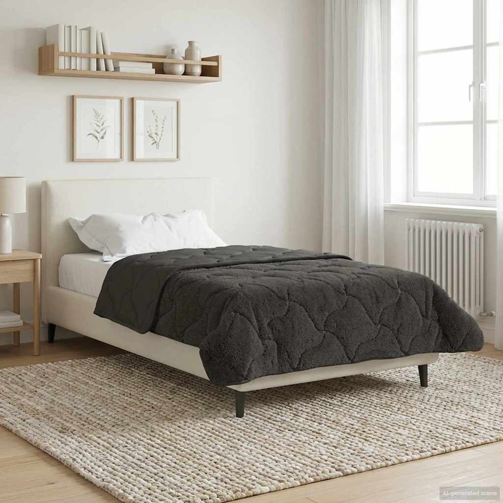 vidaXL Duvet de iarnă Patos Antracit 155 x 220 cm