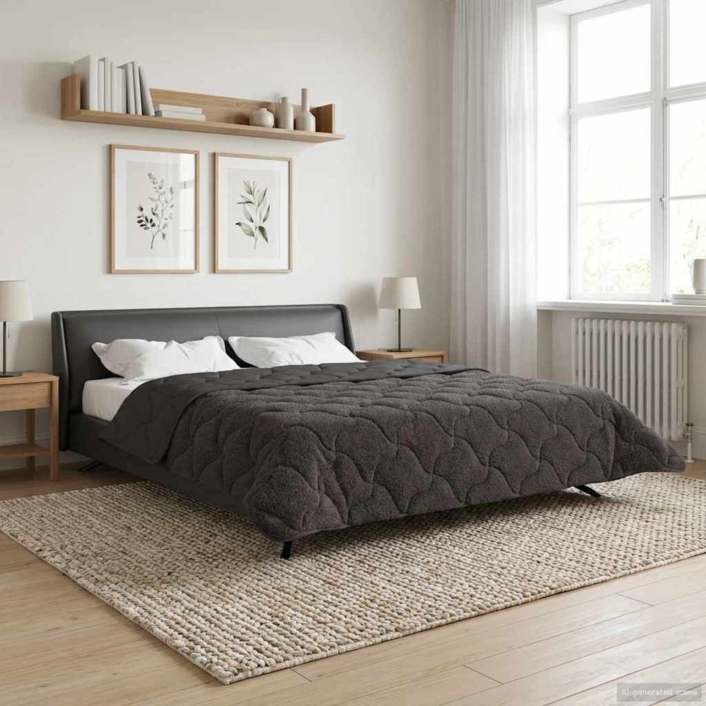 vidaXL Vinter dyne 200 x 220 cm Vinter Antracit Åndbar