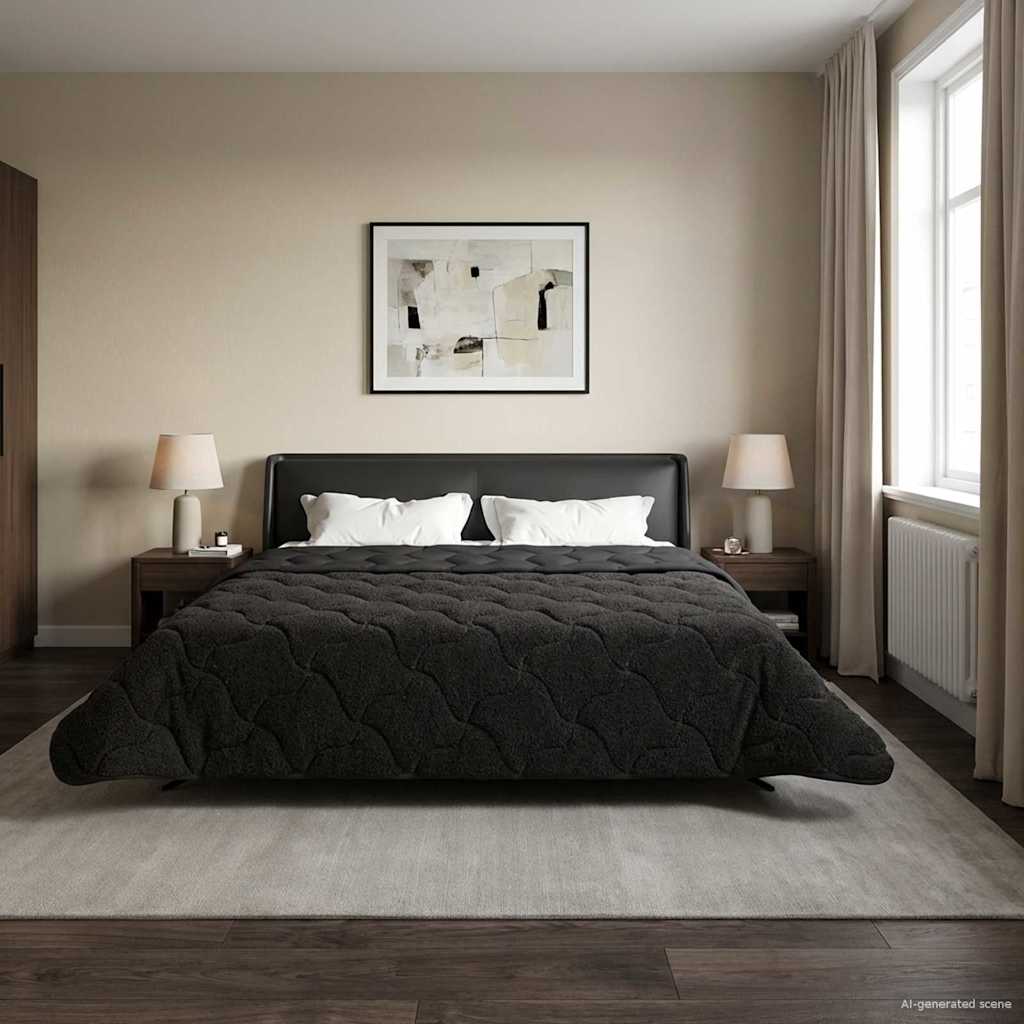 Winter Dekbed Gekwilt Antraciet 200 x 220 cm image 4